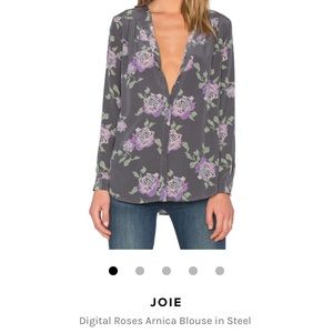 Joie digital roses blouse